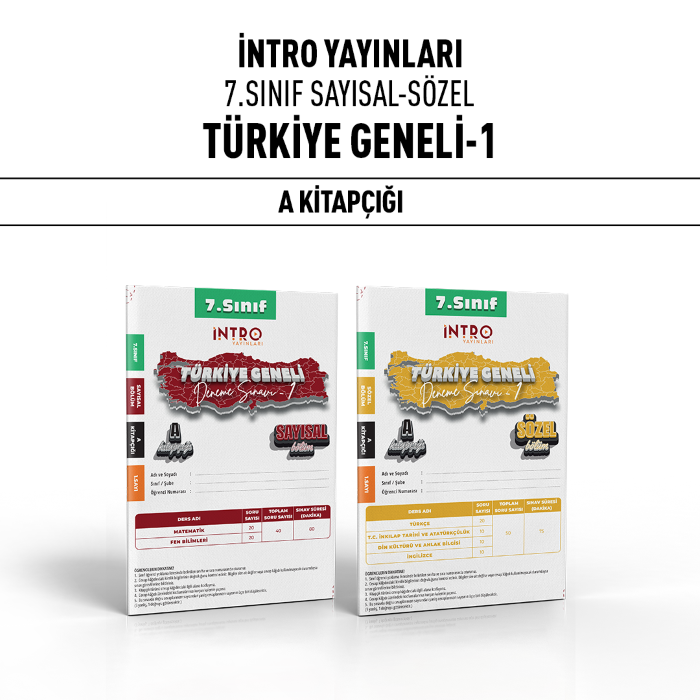 İNTRO 07.SINIF TÜRKİYE GENELİ SAY/SÖZ 1-A -25-26